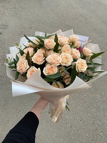 Букет Кремовые розы Латте в Керчи